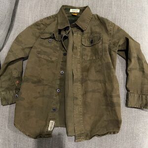 Camouflage Button-Up Shirt